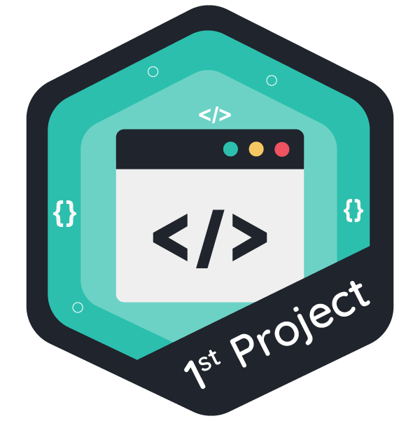 1stProjectBadge